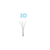 PLATINUM LASH EXTENSIONS -  3D-D 0.07